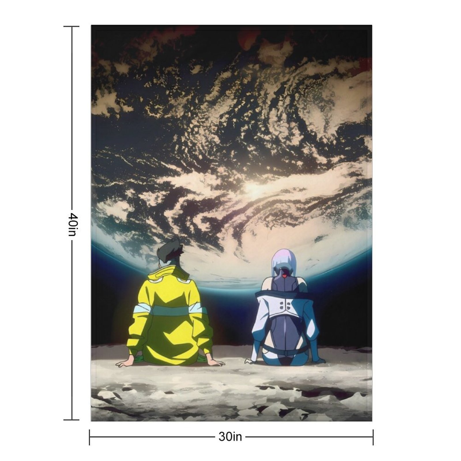 Cyberpunk EdgeRunners Moon Luc - Christmas Throw Blanket ulasan dan harga